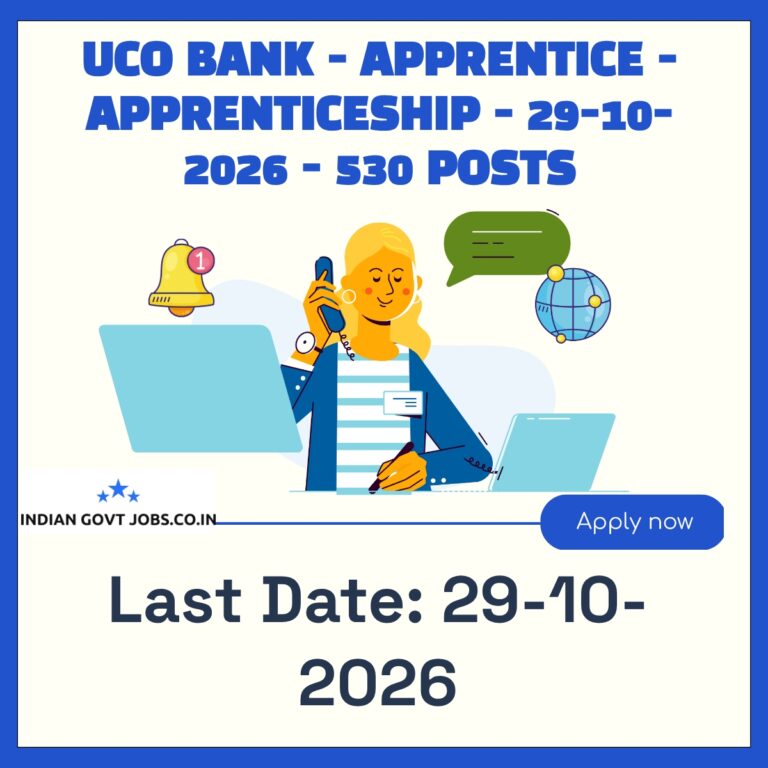 UCO Bank Apprentice Recruitment 2026