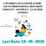 University of Lucknow Young Professional Recruitment 2026