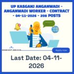 UP Kasganj Anganwadi Anganwadi Worker Recruitment 2026