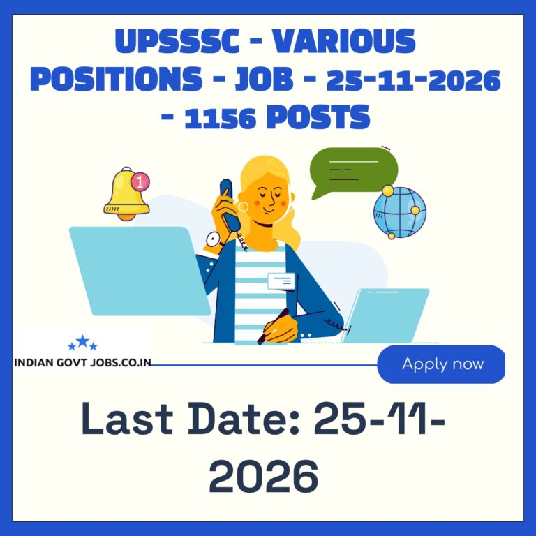 UPSSSC Technical Assistant (Mechanical) - Special Selection Recruitment 2026