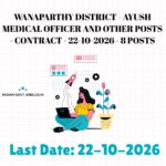 Wanaparthy District AYUSH Medical Officer Recruitment 2026