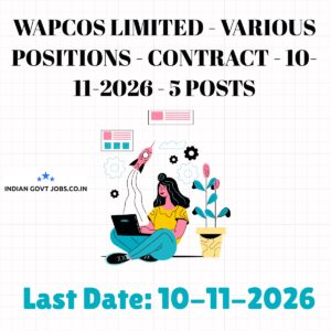 WAPCOS Electrical Engineer Recruitment 2026