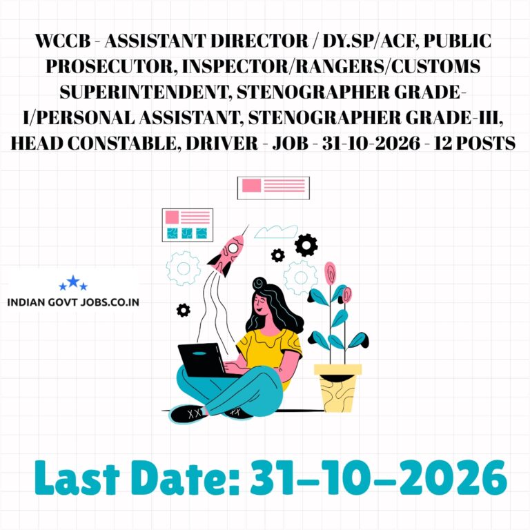 WCCB Assistant Director / Dy.SP/ACF Recruitment 2026