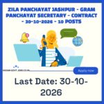 Zila Panchayat Jashpur Gram Panchayat Secretary (Panchayat Karmi) Recruitment 2026