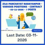 Zila Panchayat Narayanpur Computer Programmer Recruitment 2026