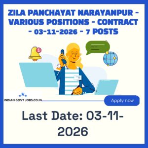 Zila Panchayat Narayanpur Computer Programmer Recruitment 2026